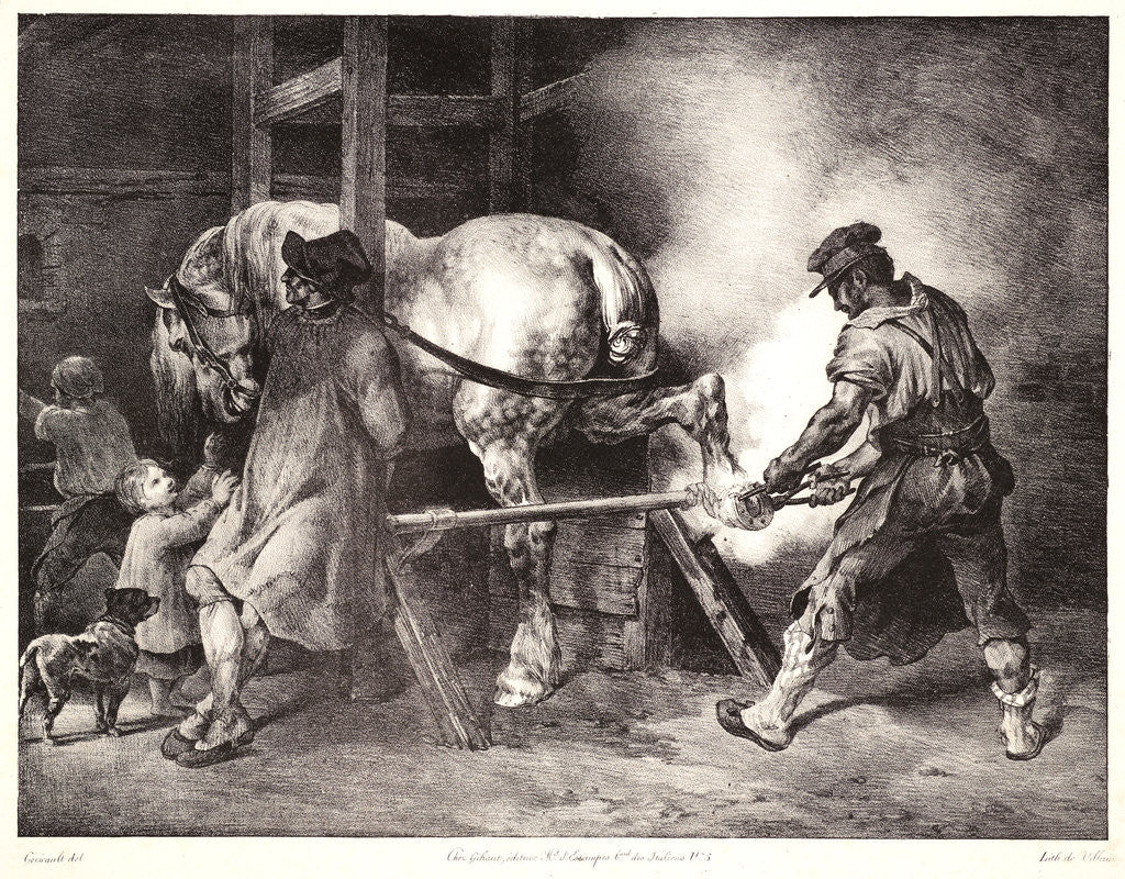 Detail of The Flemish Blacksmith (Le Maréchal Flamand), 1822 by Théodore Géricault