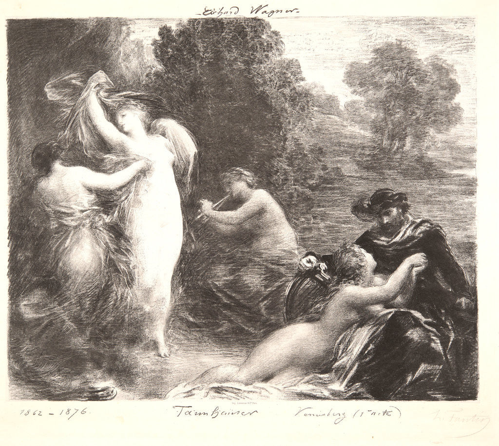 Detail of Tannhauser, Venusberg, 1876 by Henri Fantin-Latour