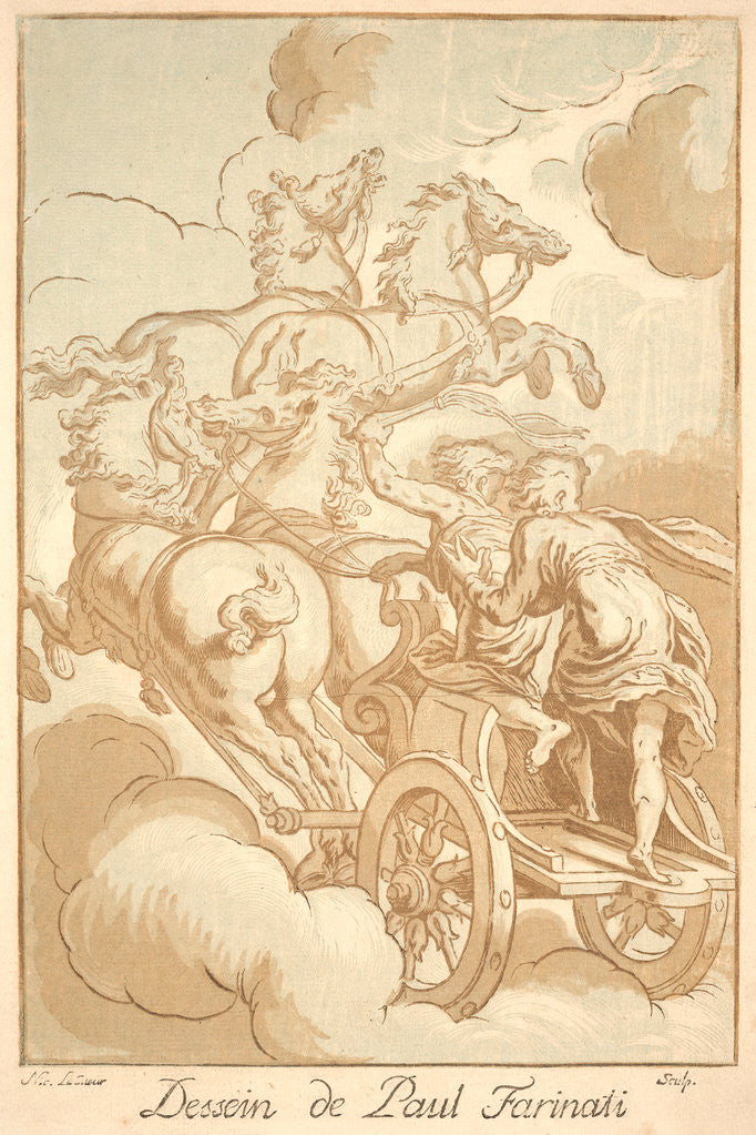Detail of The Chariot of the Sun, ca. 1729-1742 by Nicolas Le Sueur