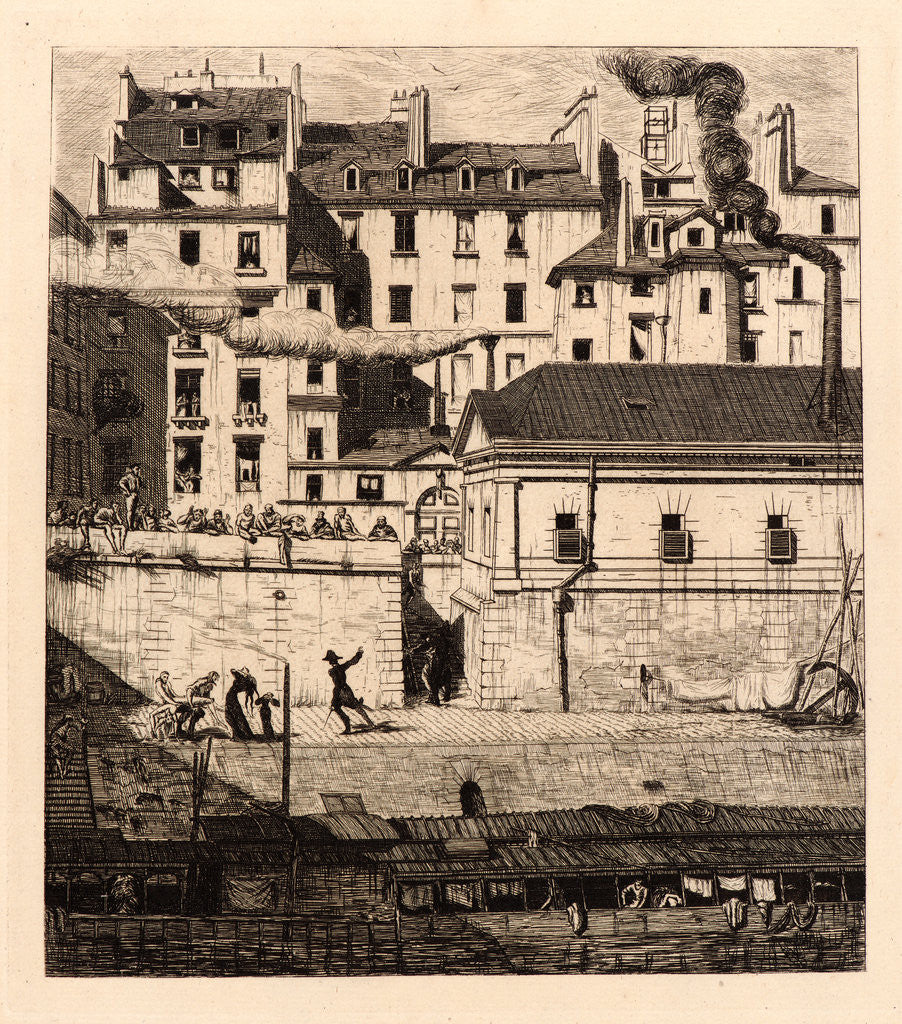 Detail of La Morgue, 1881 by Edmond Gosselin