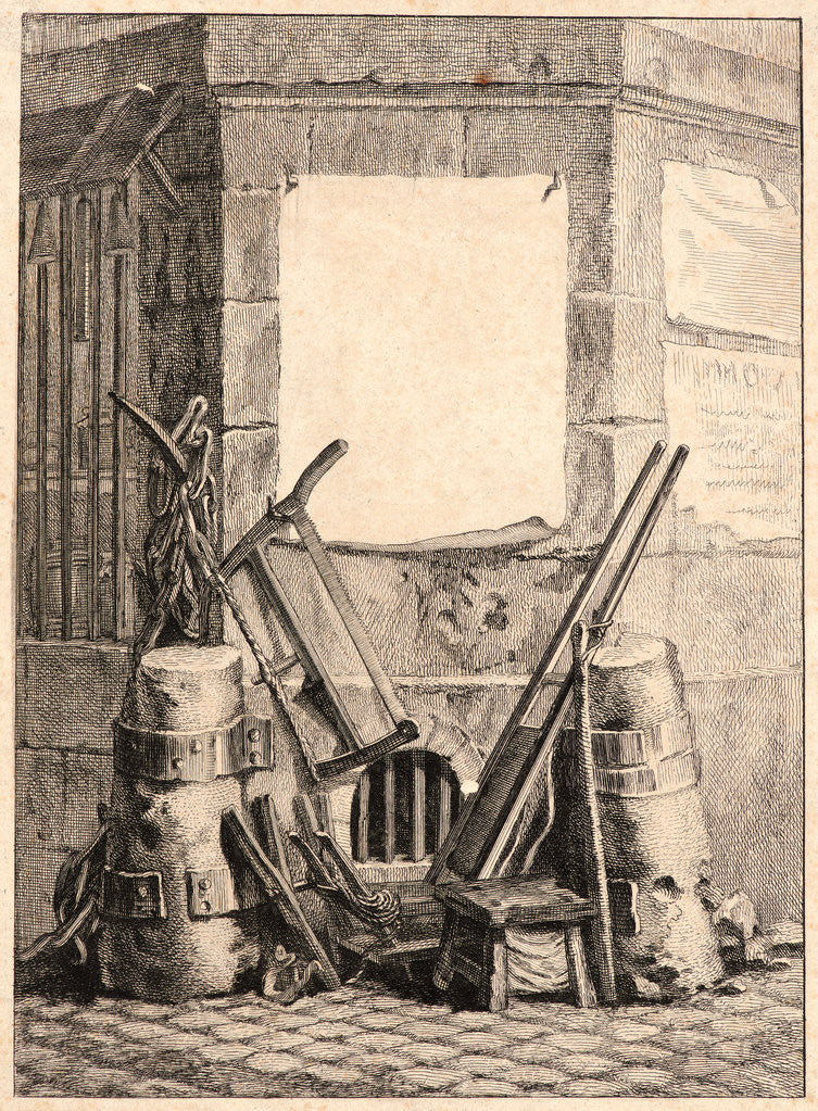 Detail of Frontispiece, 1768 by Jean-Baptiste Tilliard
