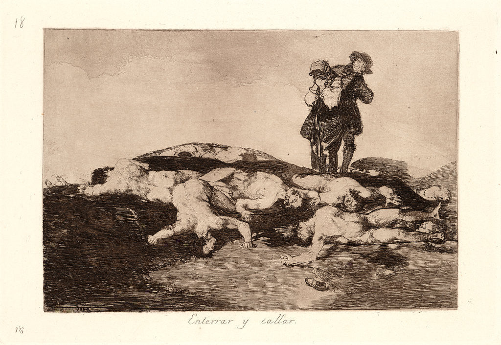 Detail of Bury Them and Keep Quiet (Enterrar y Callar) by Francisco de Goya