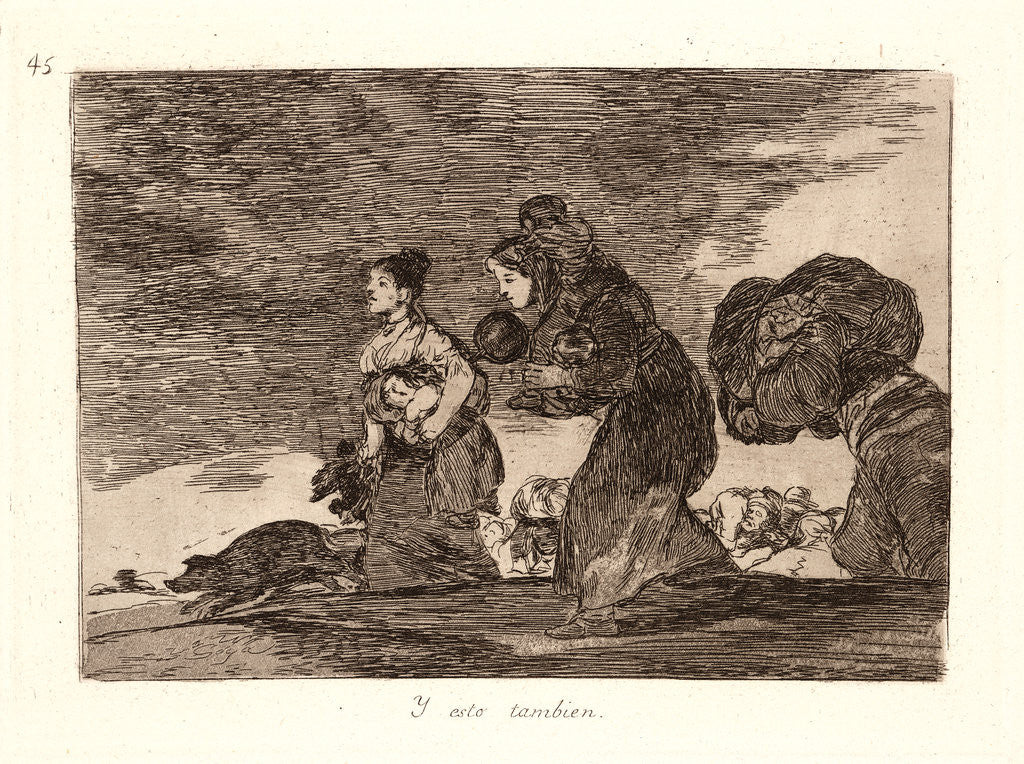 Detail of And This Too (Y Esto Tambien) by Francisco de Goya