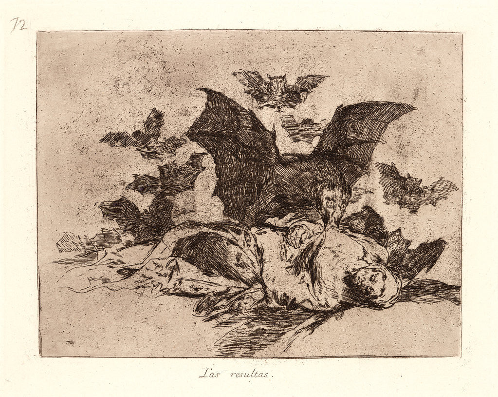 Detail of The Consequences (Las Resultas) by Francisco de Goya