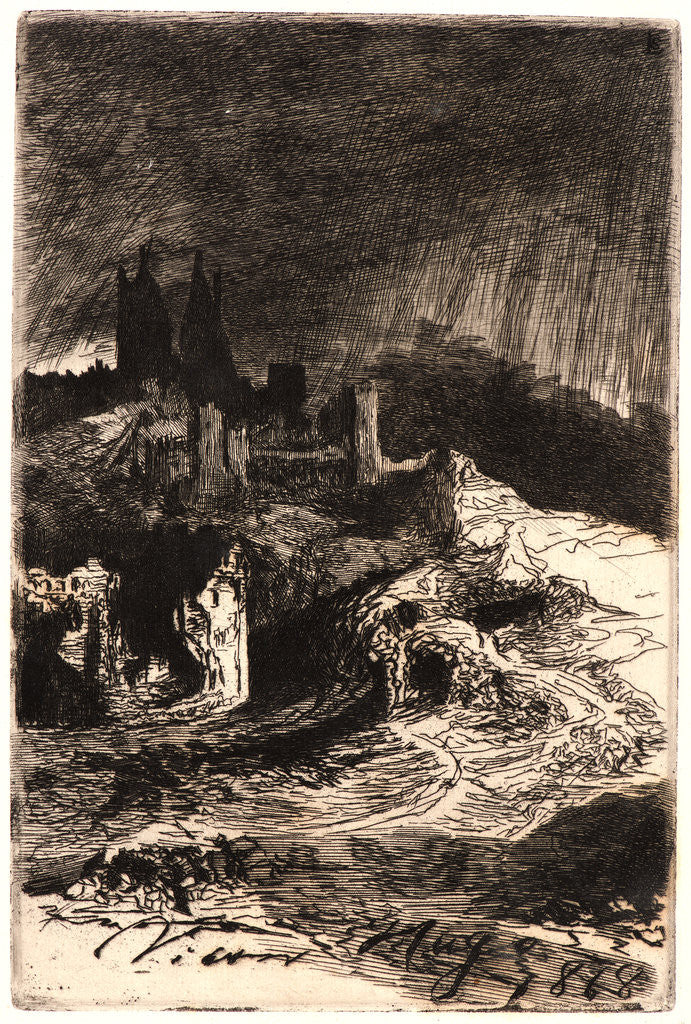 Detail of L'Eclair, 1868 by Victor Hugo