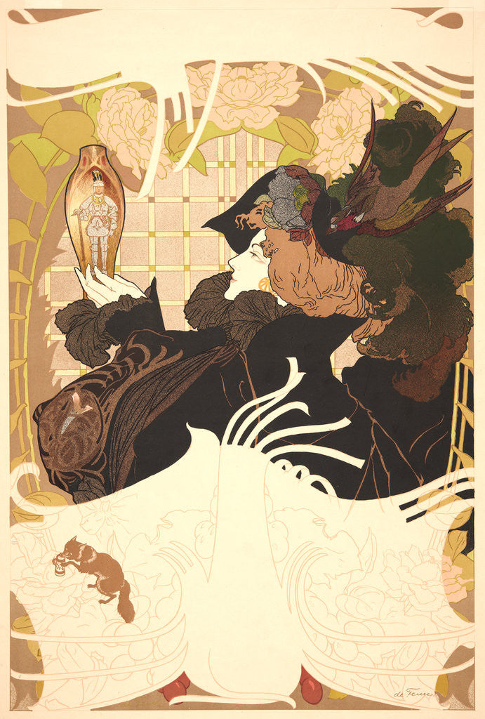 Detail of Poster (Affiche) for Journal des Ventes, ca. 1895 by Georges de Feure
