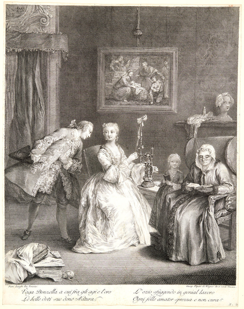 Detail of The Declaration, ca. 1741-1745 by Charles Joseph Flipart