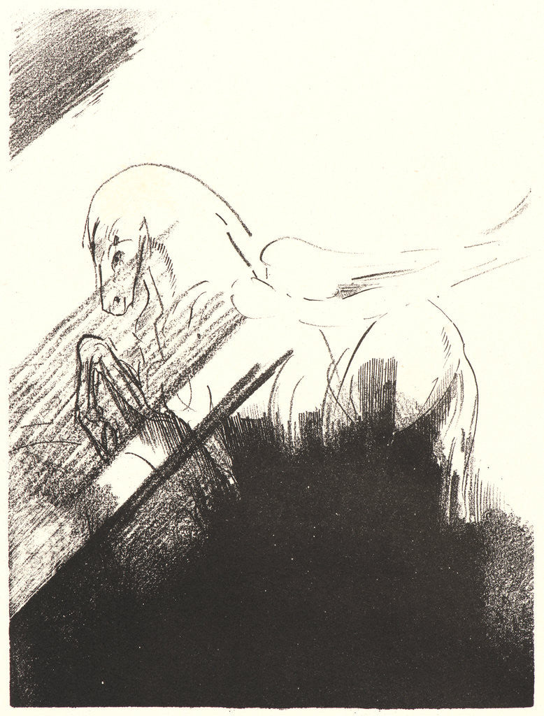 Detail of Winged Horse (Cheval ailé), 1894 by Odilon Redon