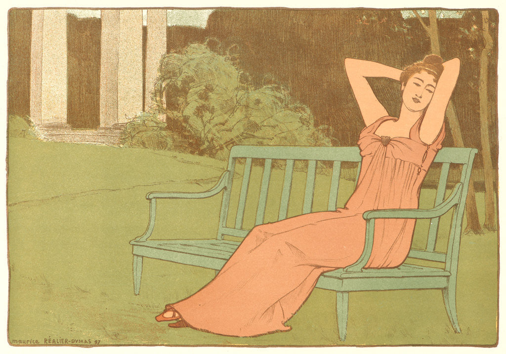 Detail of Corinne, 1897 by Maurice Réalier-Dumas