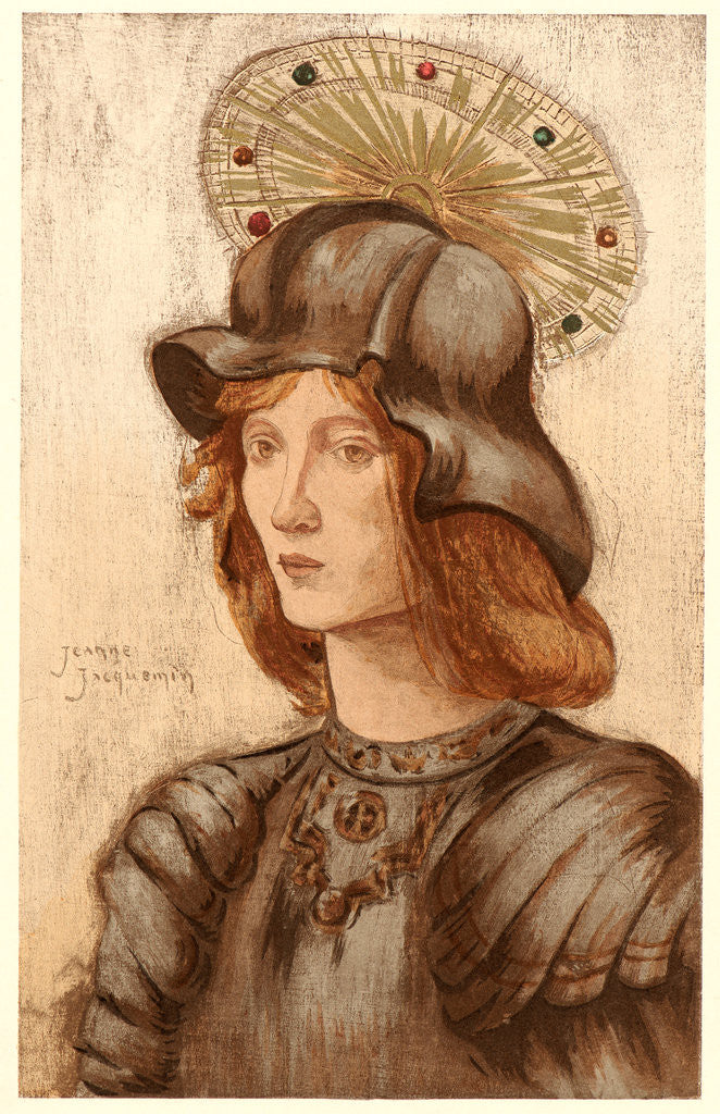 Detail of Saint Georges, ca. 1898 by Jeanne Jacquemin