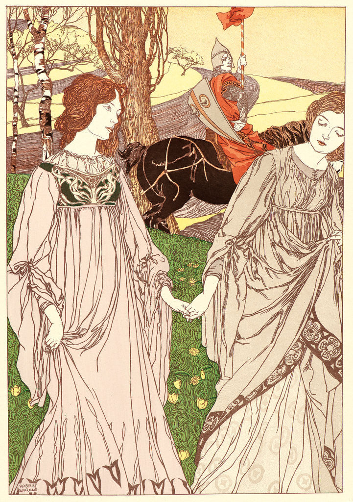 Detail of The Passer-By (Le Passant), ca. 1898 by Robert Engels