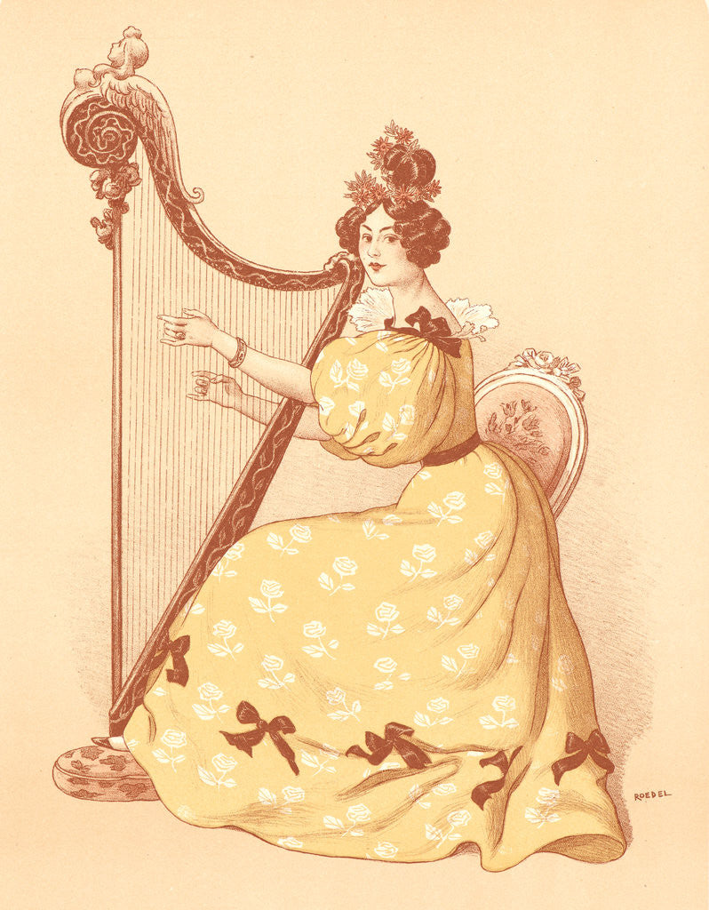 Detail of La Romance, 1898 by Roedel