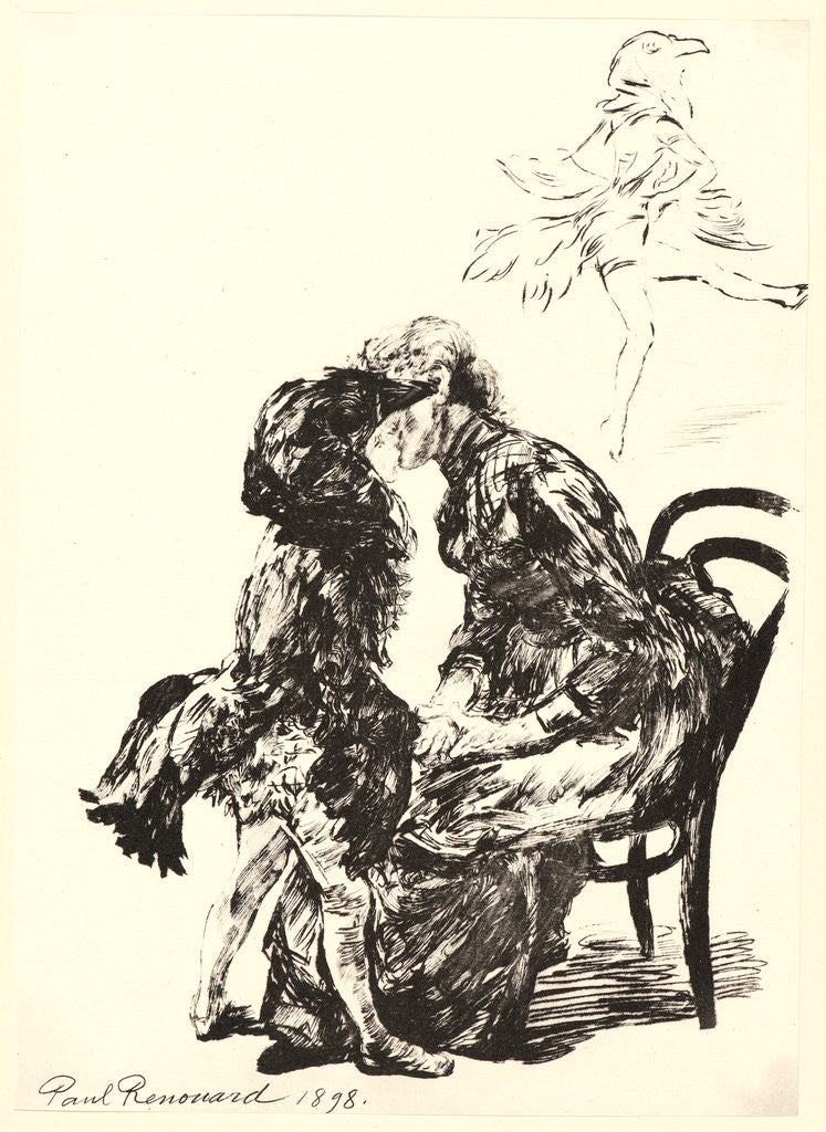 Detail of Avant le Ballet, 1898 by Charles Paul Renouard