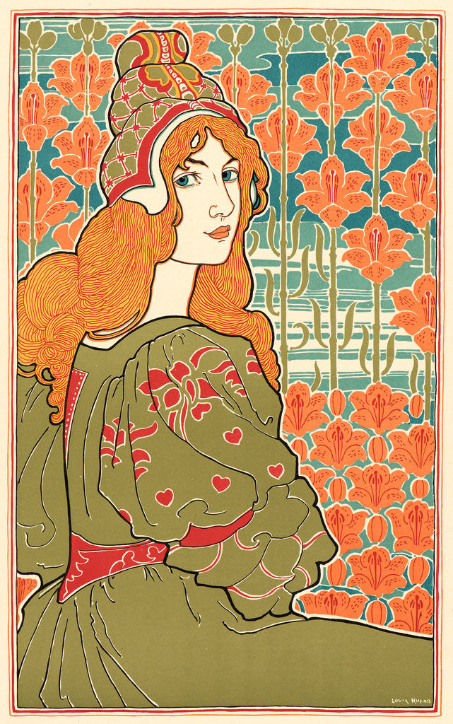Detail of Jane, 1897 by Louis John Rhead