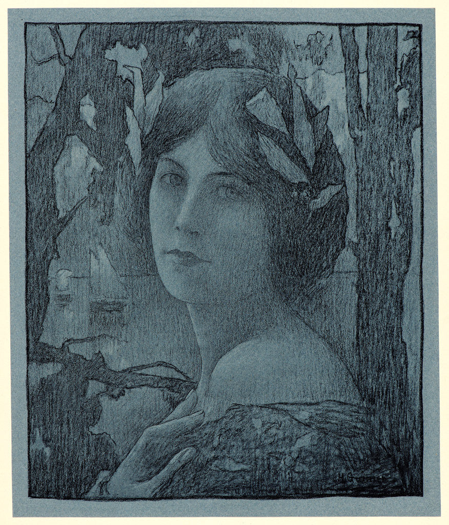 Detail of Nuit douce, ca. 1899 by Henri Jules Guinier