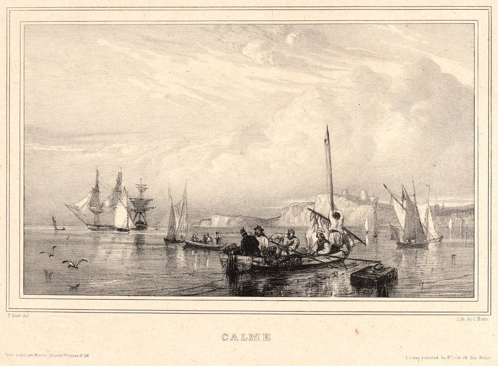 Detail of Calme, ca. 1832 by Paul Huet