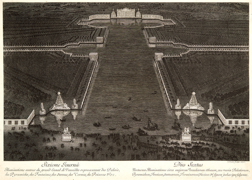 Detail of Sixieme Journee from Divertissements donnes par le Roi, 1676 by Jean Le Pautre