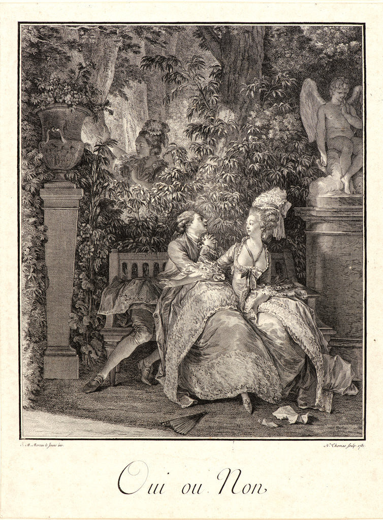 Detail of Yes or No (Oui ou Non), 1781 by N. Thomas