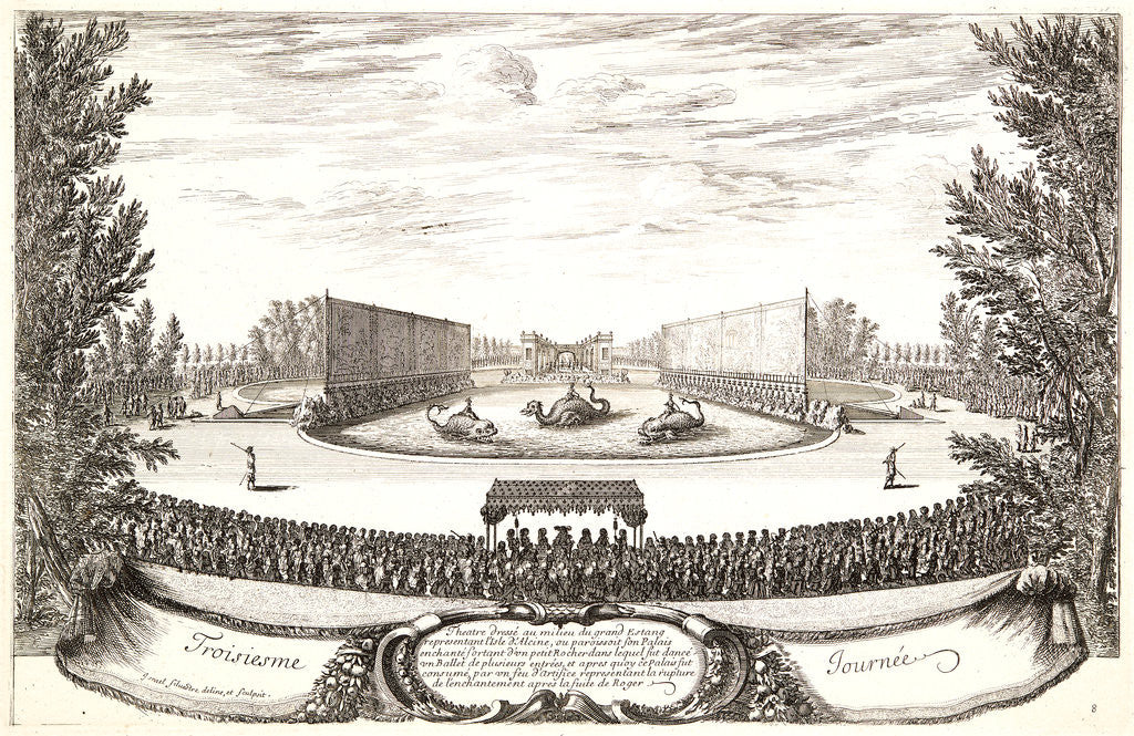 Detail of Plate from Troisieme Journee, 17th century by Israël Silvestre