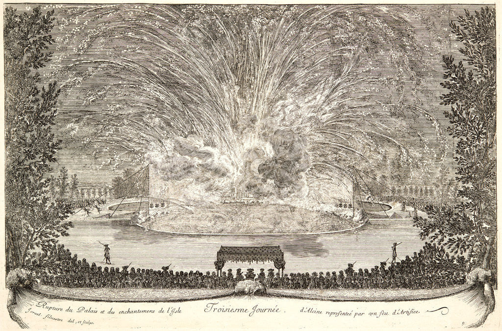 Detail of Plate from Troisieme Journee, 17th century by Israël Silvestre