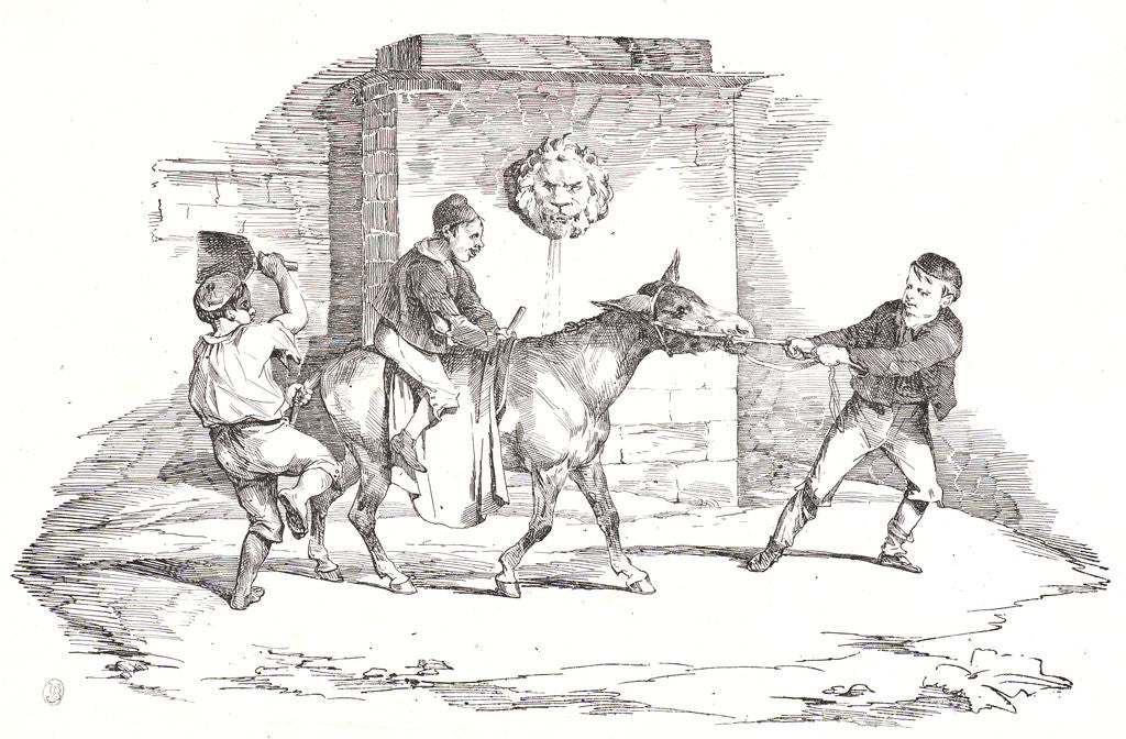Detail of Three Boys Playing with an Ass, 1820 by Théodore Géricault