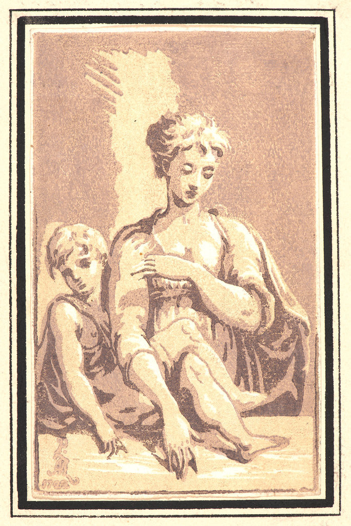 Detail of Madonna and Child, 18th century by Antonio Maria Zanetti I