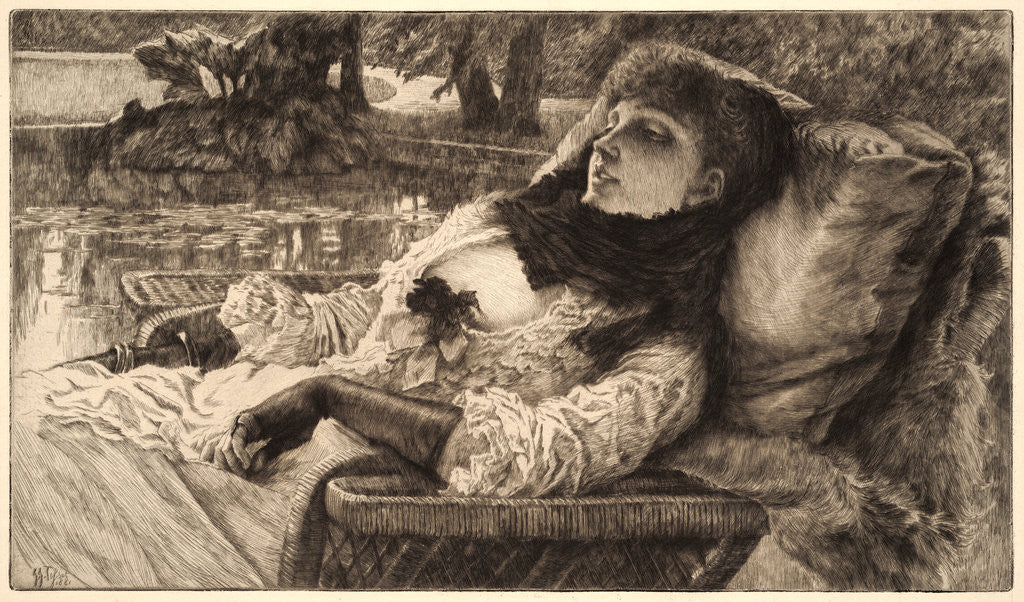 Detail of Soiré d'Été, 1881 by James Tissot