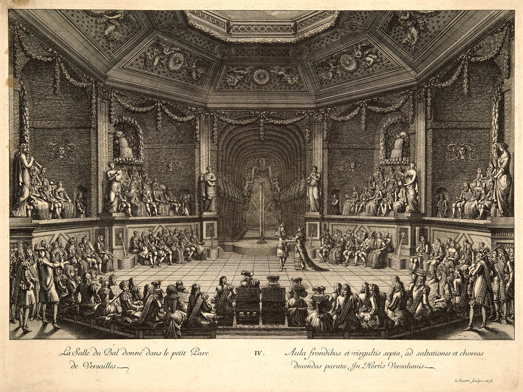 Detail of La Salle du Bal donne dans le petit Parc de Versailles, 1678 by Jean Le Pautre