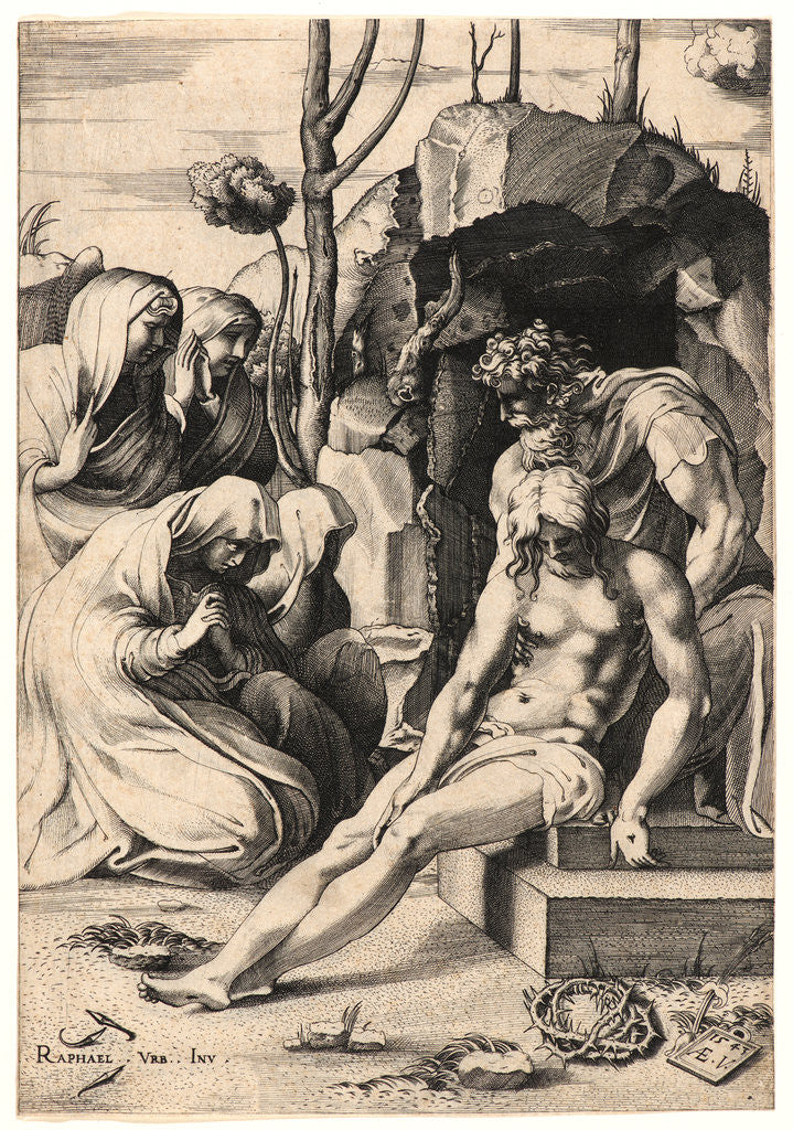 Detail of Joseph of Arimathea, 1543 by Enea Vico
