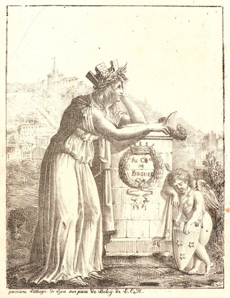 Detail of Premiere Lithogr. de Lyon sur pierre de Beley de L. C. & H, 1815-1820 by L. C. & H