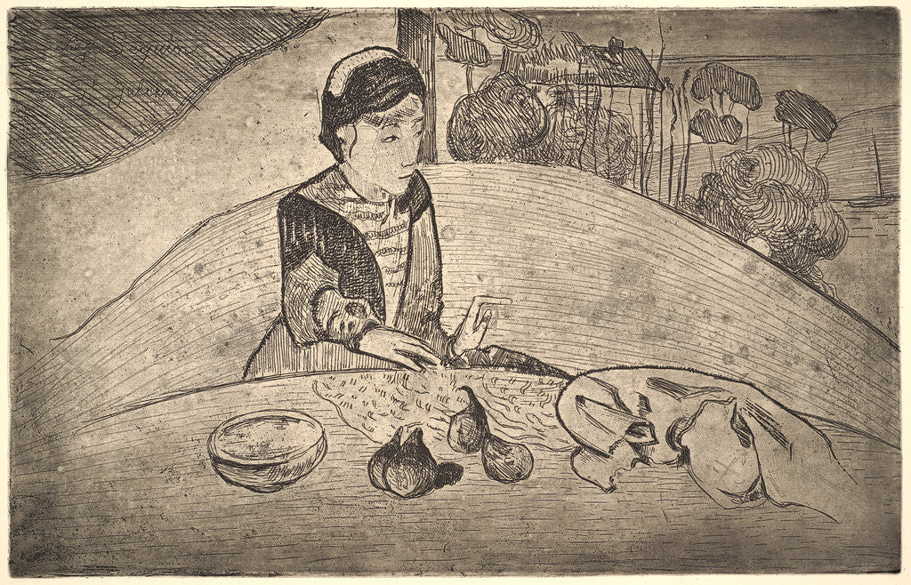 Detail of Marchand de Figues, 19th century (restrike printed later) by Armand Séguin