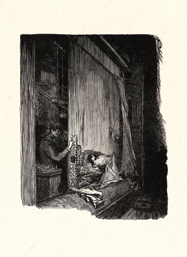 Detail of Image from La Bièvre, Les Gobelins, Saint-Séverin, ca. 1901 by Auguste Louis Lepère