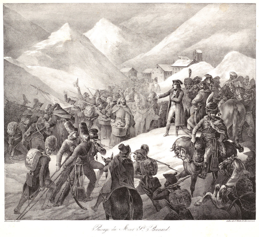 Detail of The St. Bernard Pass (Passage du Mont. St. Bernard), 1822 by Théodore Géricault