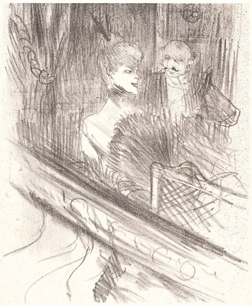 Detail of Le Baron Mo¨ise-Laloge, 1898 by Henri de Toulouse-Lautrec