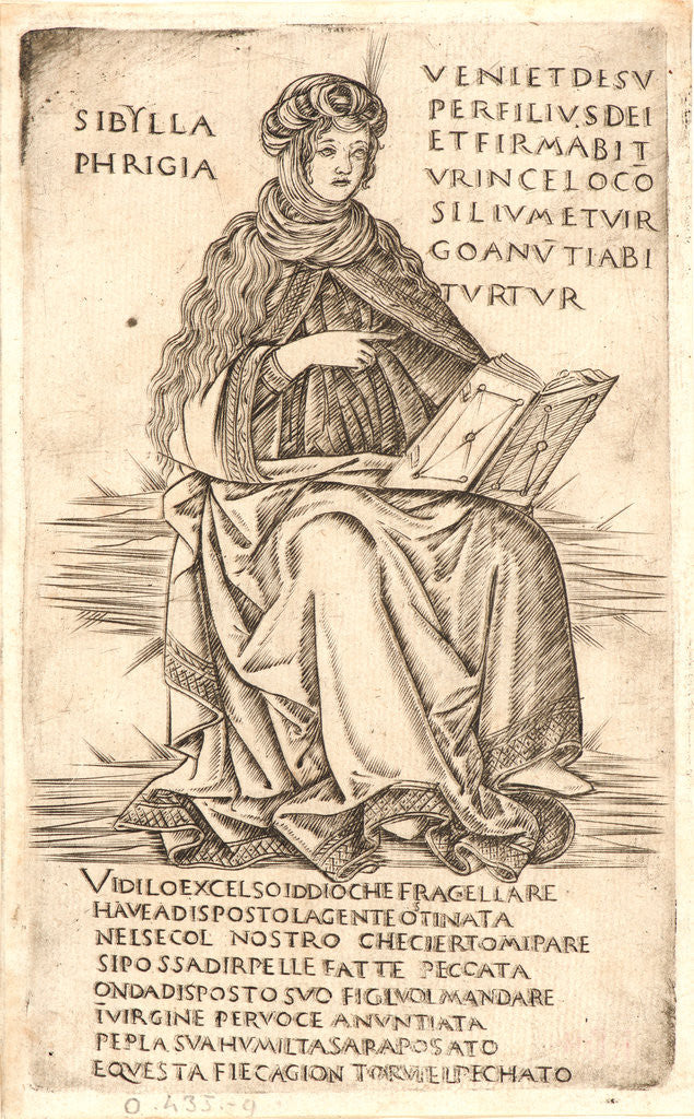 Detail of The Phrygian Sybil, after 1470 by Anonymous