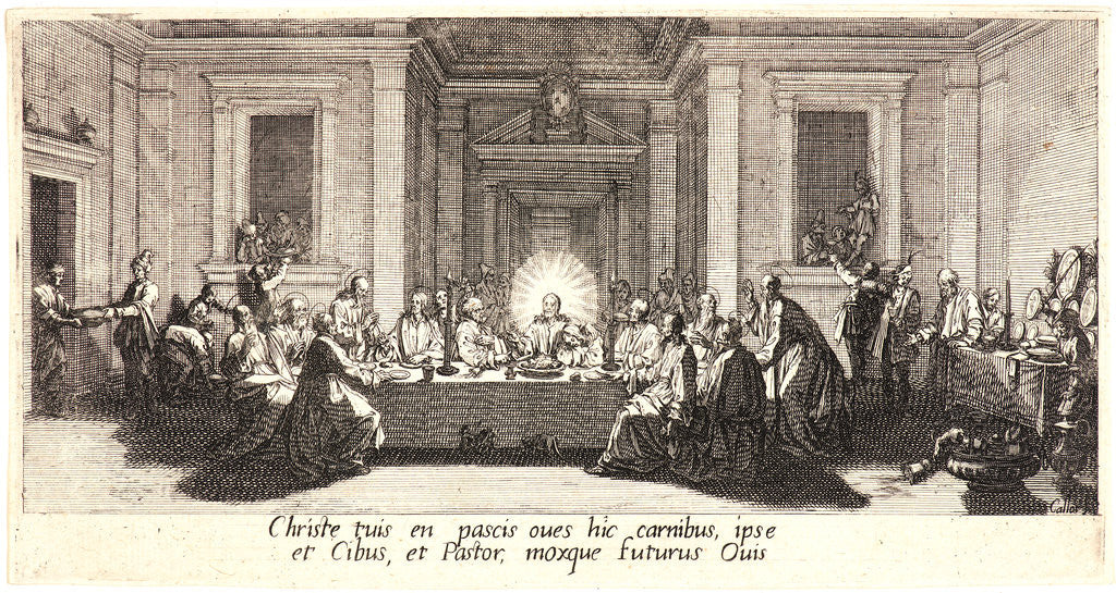 Detail of Last Supper (La céne), 1618 by Jacques Callot