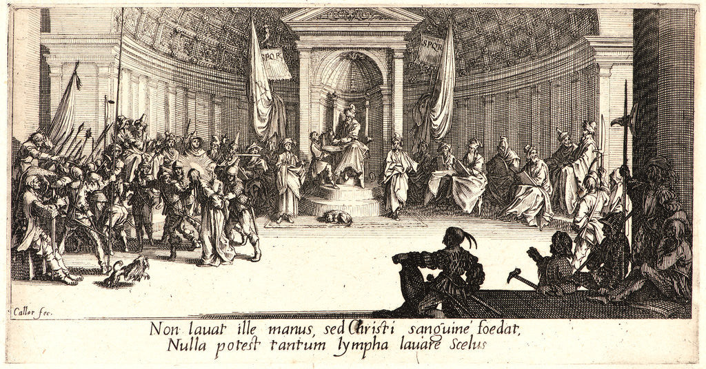 Detail of The Sentence of Death (La condamnation à mort), 1618 by Jacques Callot