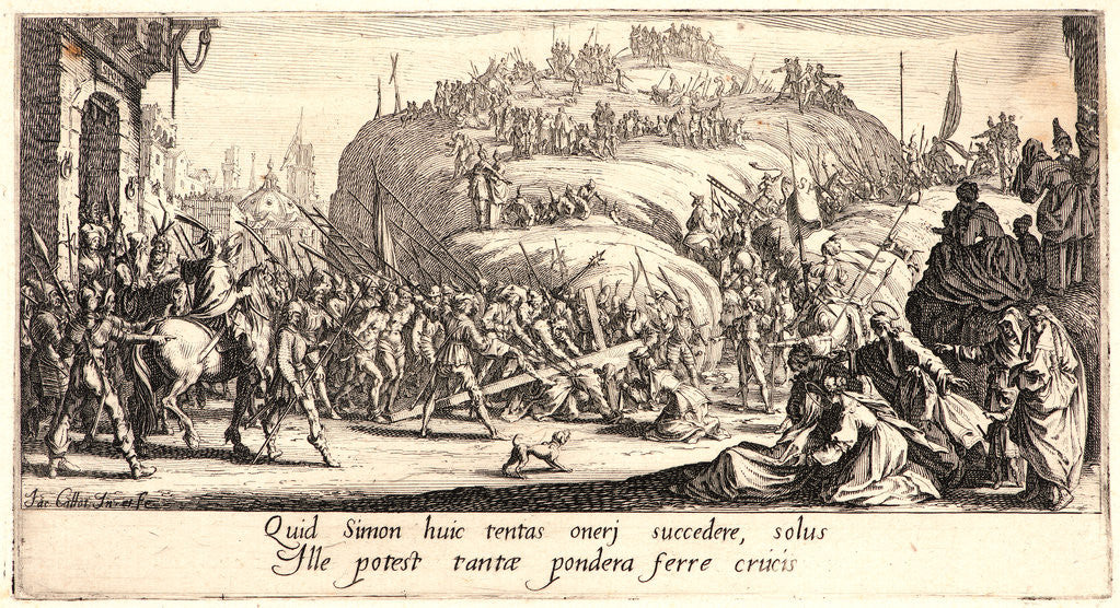 Detail of Christ Bearing the Cross (Le portement de croix), 1618 by Jacques Callot