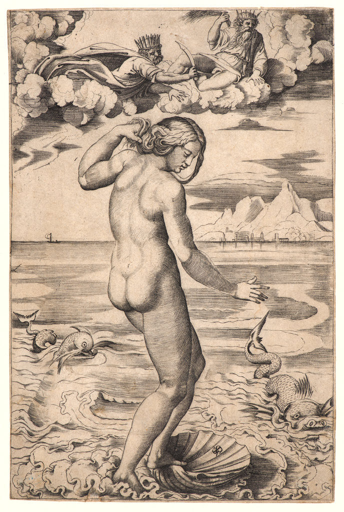 Detail of Venus, ca. 1516 by Marco Dente