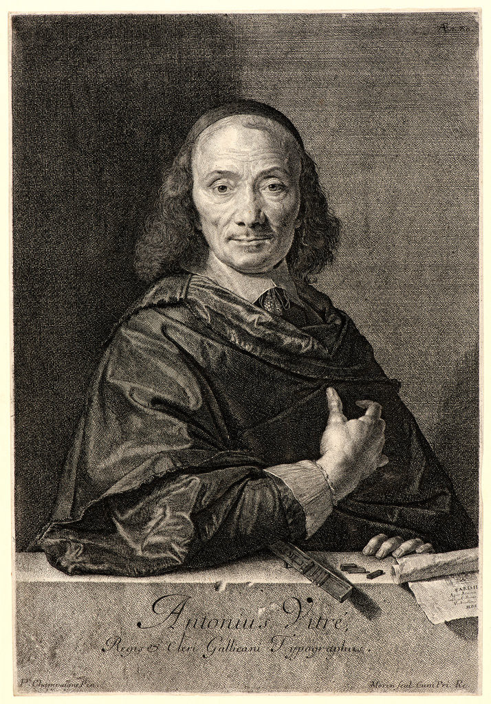 Detail of Antonius Vitré, 17th century by Jean Morin