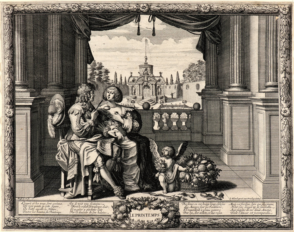 Detail of Spring (Le Printemps), 17th century by Abraham Bosse