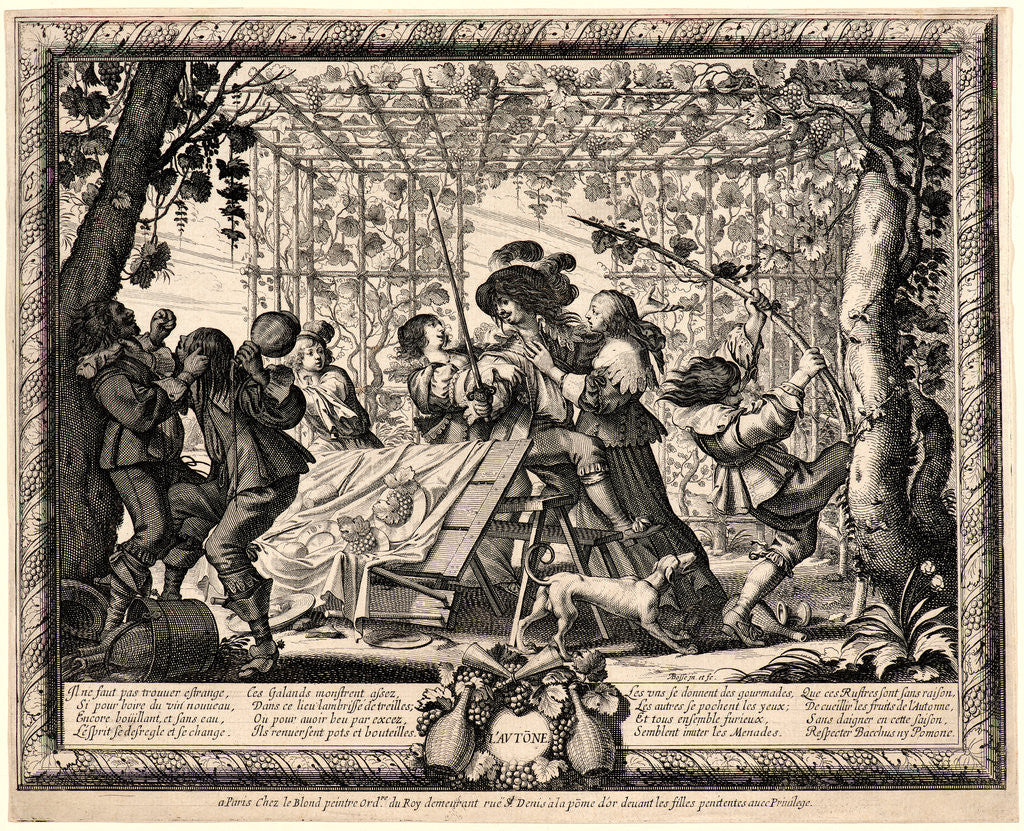 Detail of Autumn (L'Automne), 17th century by Abraham Bosse