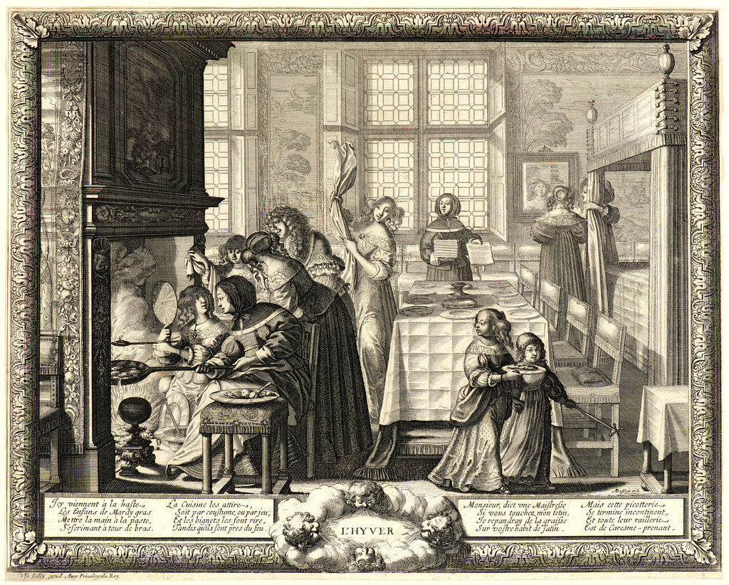 Detail of Winter (L'Hyver), 17th century by Abraham Bosse