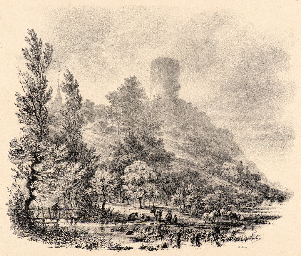 Detail of Tour de Neauffle, 19th century by Louis-Marie-Jean-Baptiste Atthalin