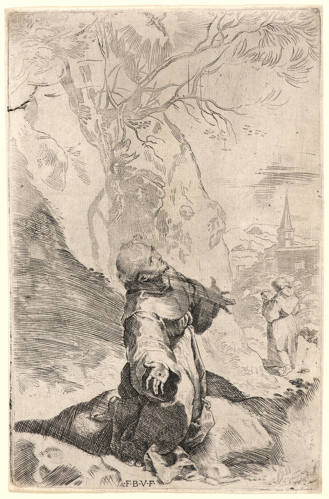 Detail of St. Francis Receiving the Stigmata by Federico Barocci
