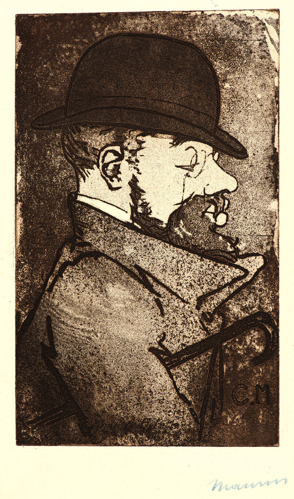 Detail of Portrait of Henri Toulouse-Lautrec, 1893 by Charles Maurin