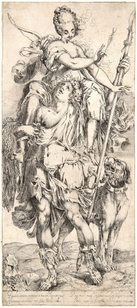 Detail of Diana and the Hunter, ca. 1615-1620 by Jacques Bellange