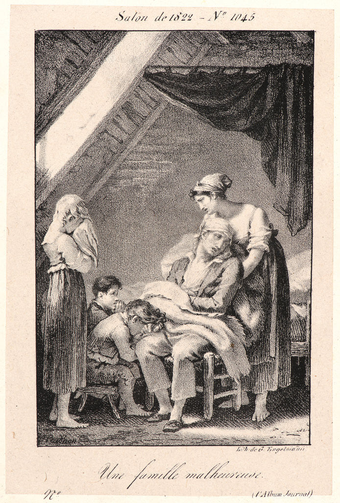 Detail of Une Famille Malheureuse, 1822 by Pierre-Paul Prud'hon
