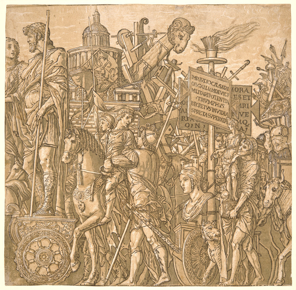 Detail of The Triumphal Car, 1598 by Andrea Andreani