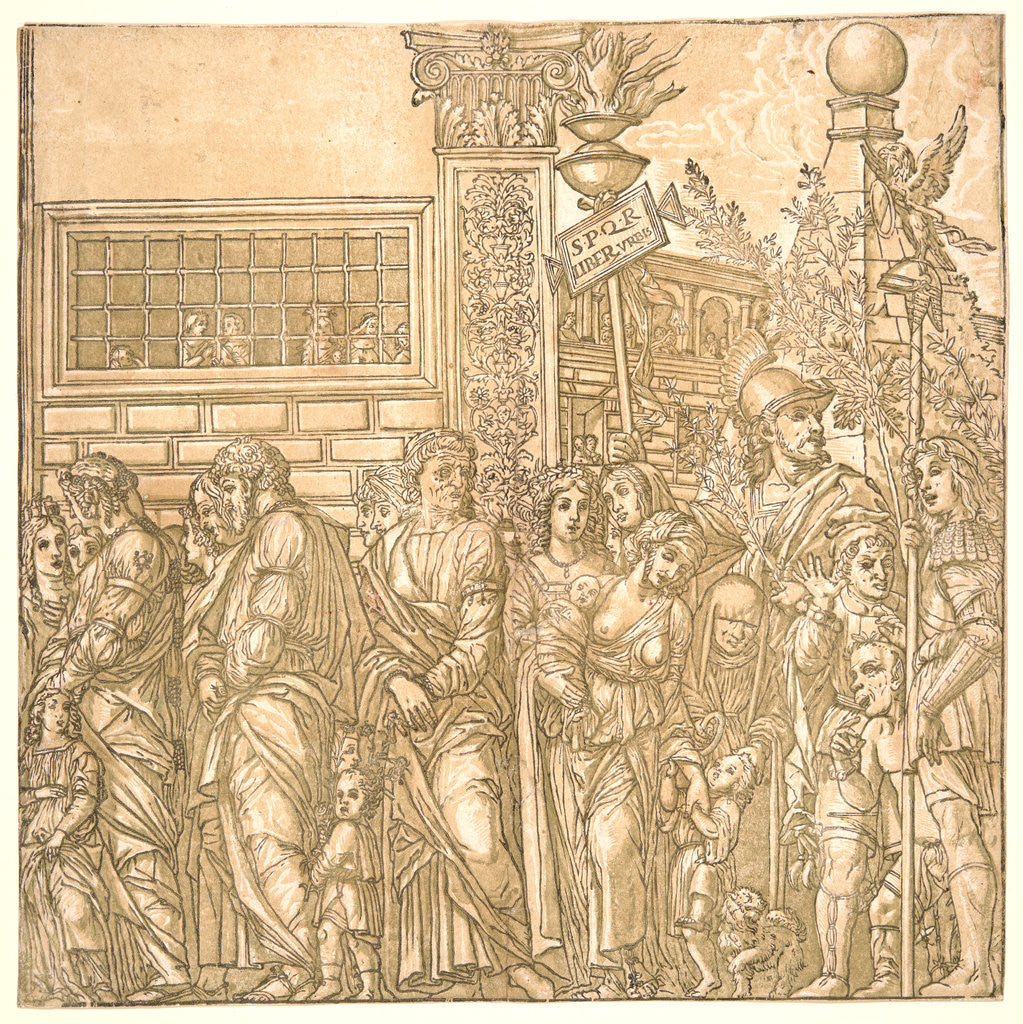 Detail of The Captives, 1598 by Andrea Andreani
